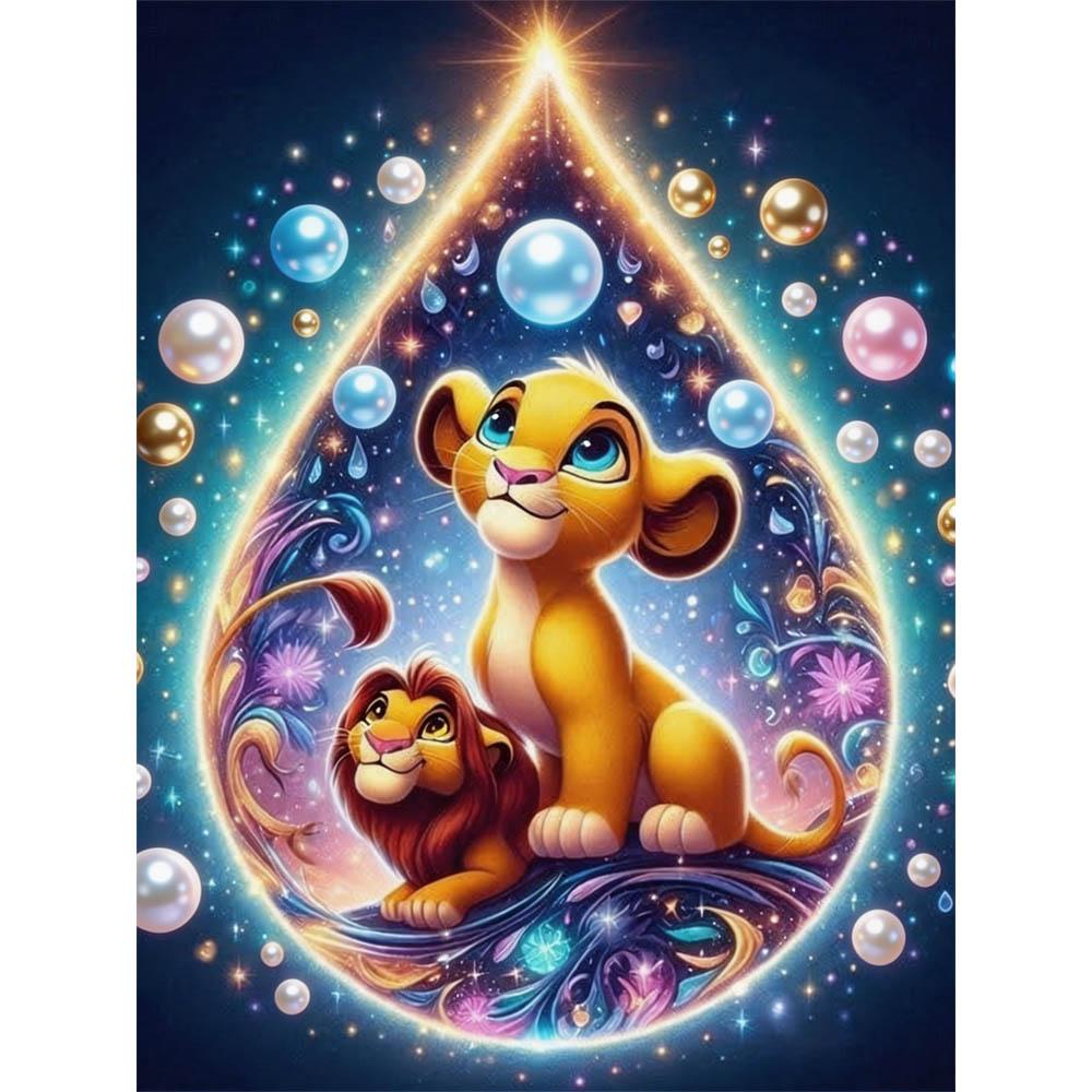 

Disney Lion 5D Customized Set - Pearl Puzzle - Cartoon - Pearl Embroidered Animal - Home Decoration - Handmade Gift 35x45cm