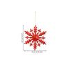 6Pcs Christmas Glitter Snowflake Ornaments, Plastic Snowflake Decorations For Christmas Tree  Year Holiday Party Decor