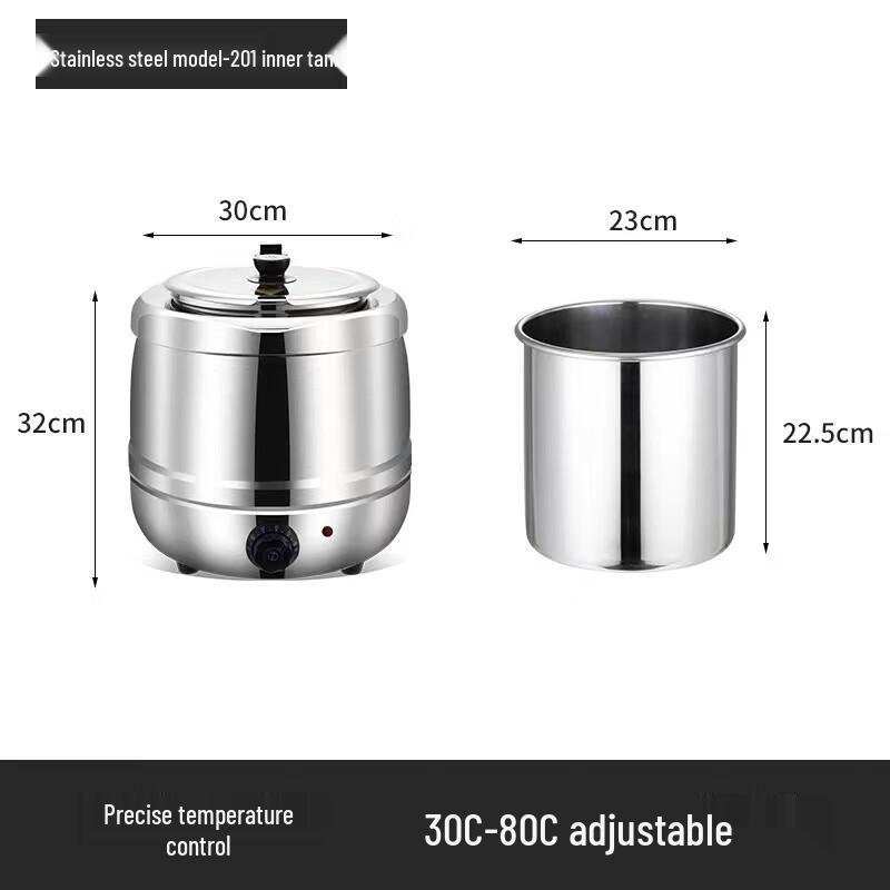 Commercial Electric Stainless Steel Soup Warmer