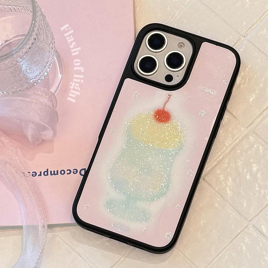 Creative Wine Glass Phone Case for iPhone 13 iPhone 15 iPhone 16 Pro Max