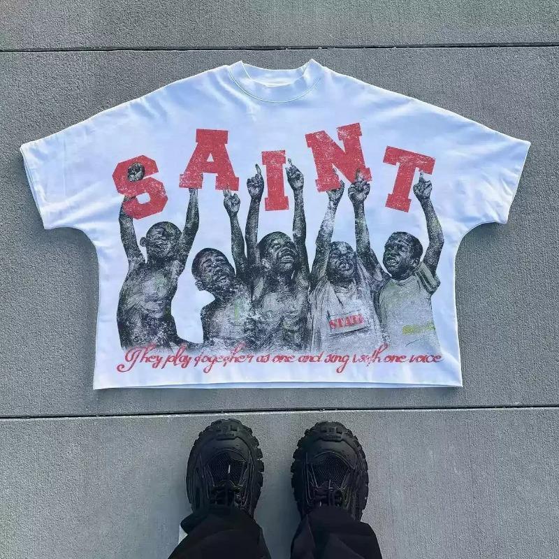 Harajuku Letter Graphic T Shirts Tops Men Women High Street Oversized T Shirt Pro Choice Streetwear Vintage Tee Clothing
