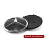 CFR1 For Benz 3d Chrome Black Star Logo Car Front Grille Emblem For Mercedes Benz W205 W212 W207 A B C E SLK GLK CLA CLS Viano GL ML