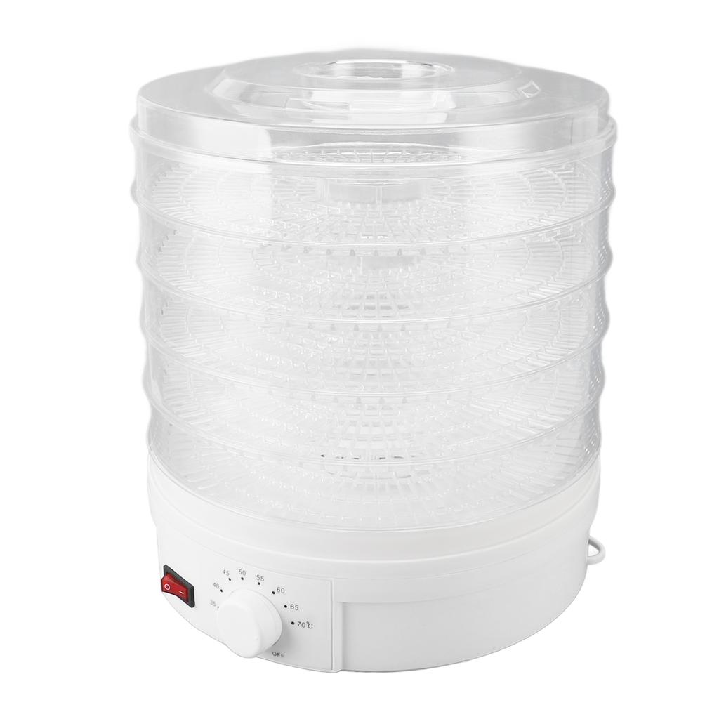 Food Dehydrator Machine 5 Trays Adjustable Temperature Control Electric Fruits Veggies Dryer for