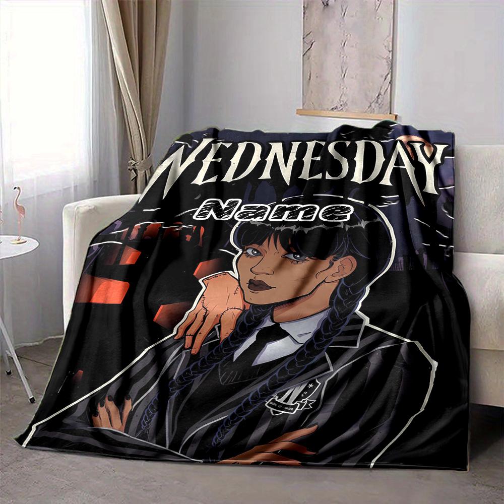 Custom 1pc Gothic Spider Web Blanket, Soft And Comfortable Blanket, Casual Warm, Camping Travel Blanket, Birthday Gift Q912195