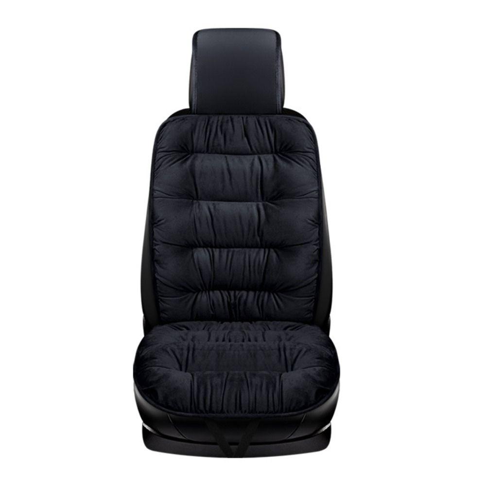 With Back Pad Winter Car Seat Cover Cotton Warm Velvet Car Seat Cushion   Auto Interio