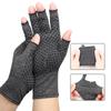 Sports Half Finger Gloves Anti Slip Breathable Comfortable Knitted Fabric Arthritis Compression