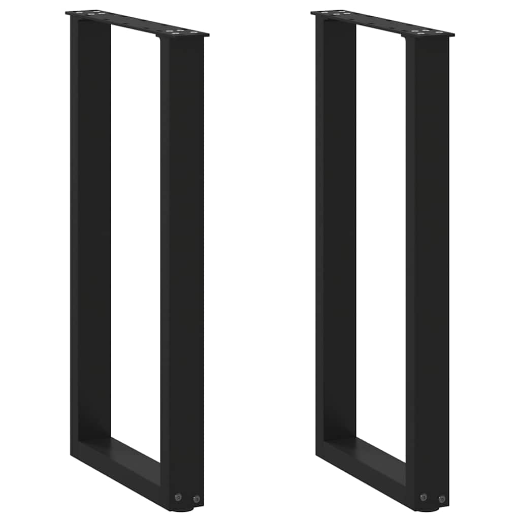 Coffee Table Legs, 2 Pcs., Black, 38X(72-73) Cm, Steel