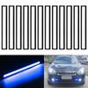 Car LED Strip Lights COB Running Light Bar Blue DRL Fog Driving Lamp Waterproof