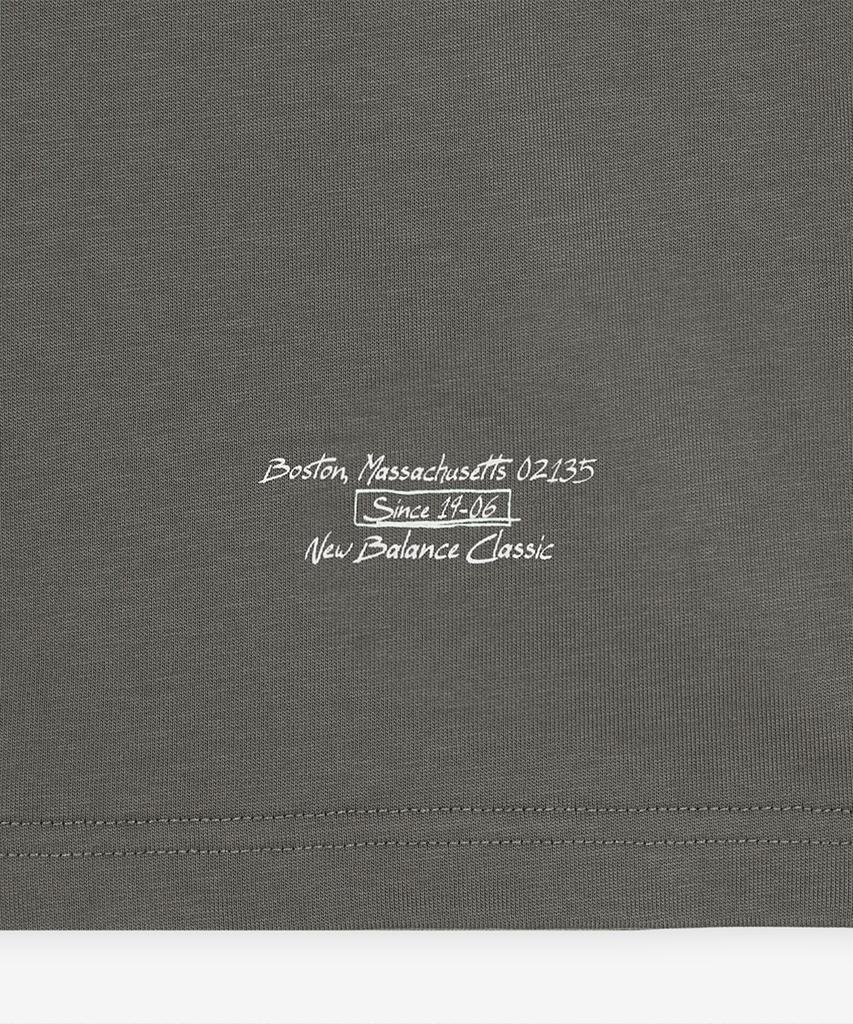 Nyuballanseu Nbneg21443 / Uni Essential Signature Short Sleeve T-Shirt (Gray Khaki)