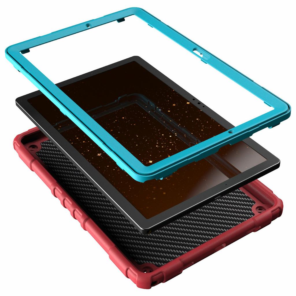 For Samsung Galaxy Tab A8 10.5 (2021)/(2022) Case Kickstand Spider Style PC+TPU Rugged Protective Cover