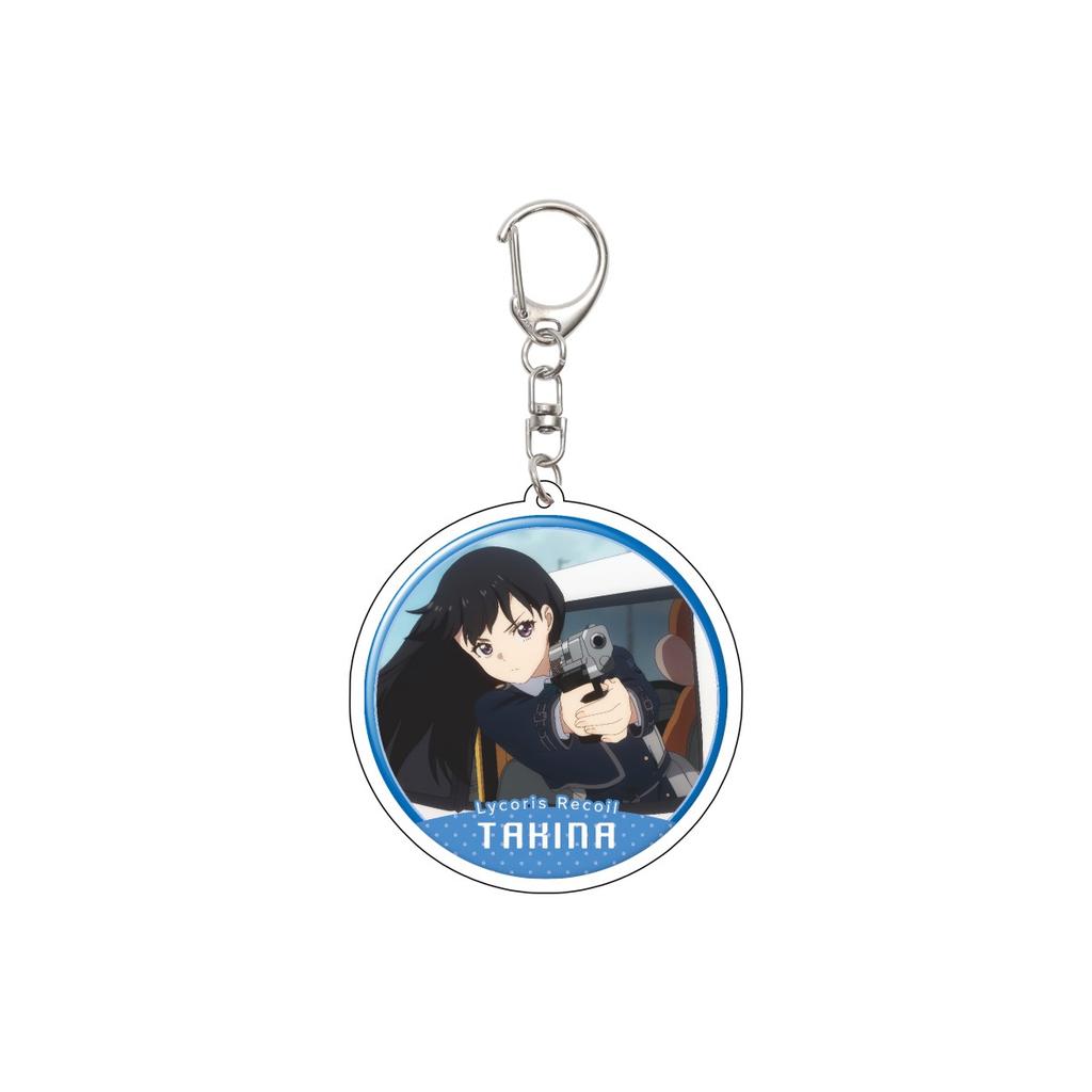 55MM Anime Lycoris Recoil Keychain Nishikigi Chisato/Inoue Takina/Nakahara Mizuki/MIKA Acrylic Model Plate Christmas Gifts