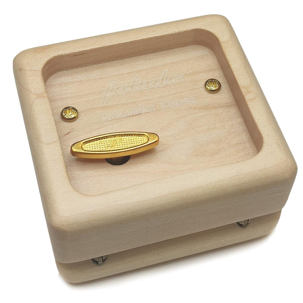 Mini Wooden Music Box 18 Note Wind Up Music Box Wooden Music Box Spirited Away Always Again and (Maple, Song - Again)