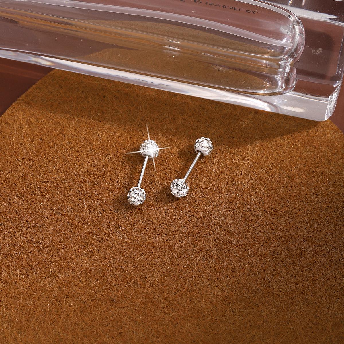 

Изысканные бриллиантовые гантели-гвоздики для ушей - Niche Light Luxury Spiral Design для женщин