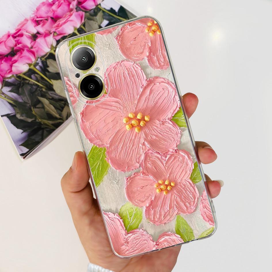 For OPPO Realme C67 4G Case Cute Cartoon Clear Soft Silicone Back Cover For Realme C67 4G RMX3890 C 67 RealmeC67 Shockproof Case