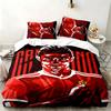 Cristiano Ronaldo 3-teiliges Set Perfekt für das Schlafzimmer Bequemes Bettwäsche-Set enthält einen Bettbezug und zwei Kissenbezüge Ideales Geburtstags- oder Weihnachtsgeschenk