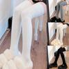 Solid Color Over The Knee Long Tube Boot Socks for Women Winter Thicken Ribbed Knit Tall Thigh High Stockings Leg Warmer