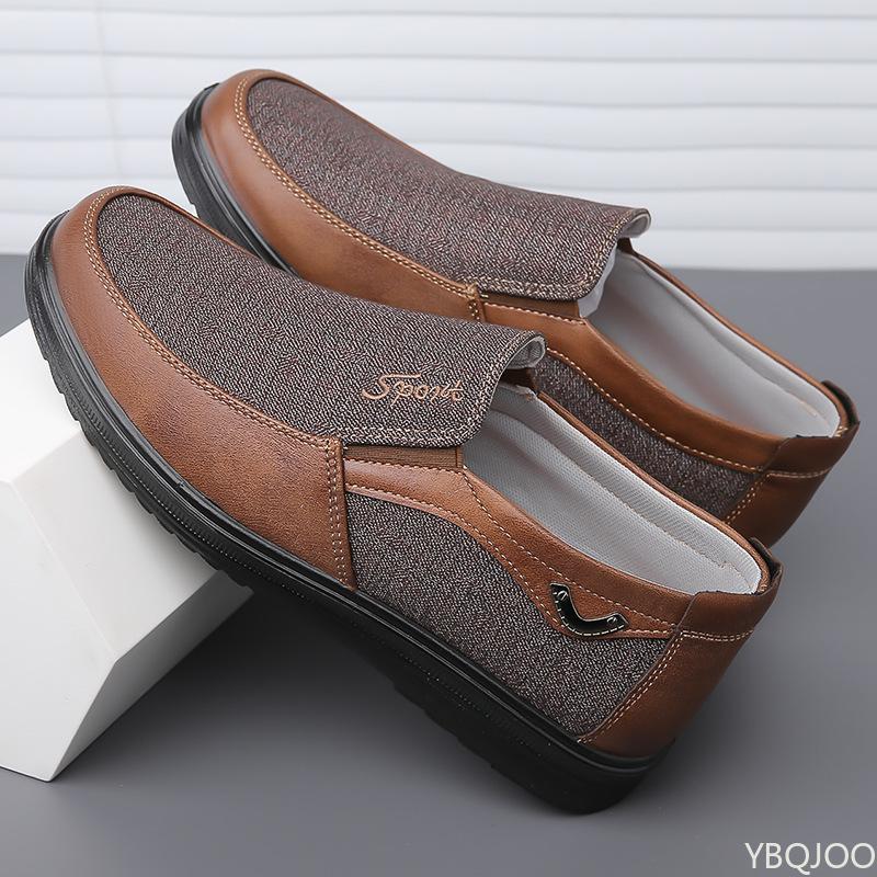 Fashion Men Canvas Summer Classic Casual Comfortable Shoes ightweight Breathable Walking Flats Fashionable versatile soft-soled shoes