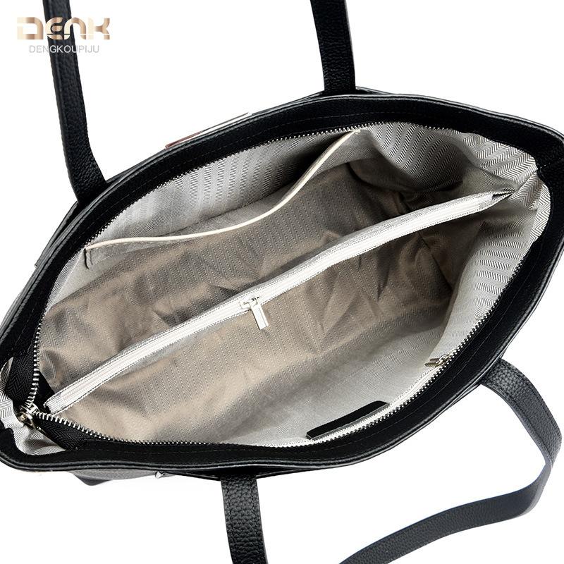 New leather women's bag Korean version shoulder tote bag large capacity first layer cowhide commuter women's bag