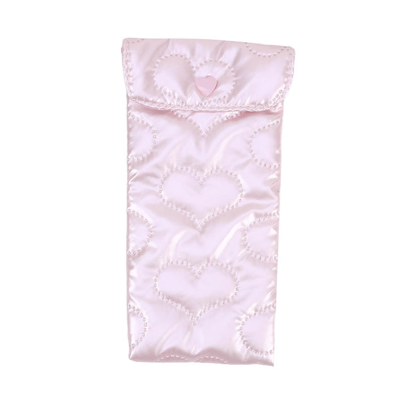 Přenosné mašličkové srdce brýle na čtení pouzdro měkká cestovní proti poškrábání taška na sluneční brýle pro ženy muže