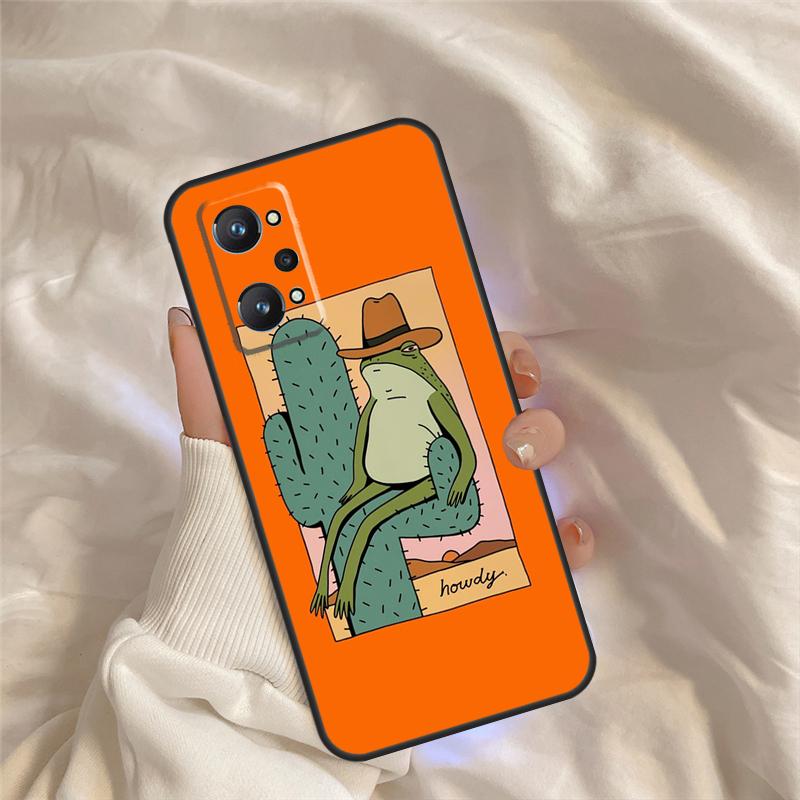 Cute Frog Cartoon Case For Realme C55 C71 C75 C61 C53 C33 C63 C51 C65 C67 11 12 13 14 15 Pro Plus GT6 GT7 Pro