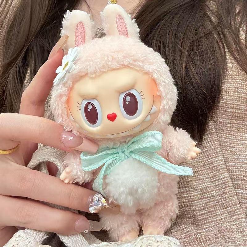Cute Sweet MOKOKO Key Rings Trendy Cool Popular Market Sweetheart Sister Plush Doll Pendant Soft Vinyl Key Chains for Handbag Backpack and Schoolbag