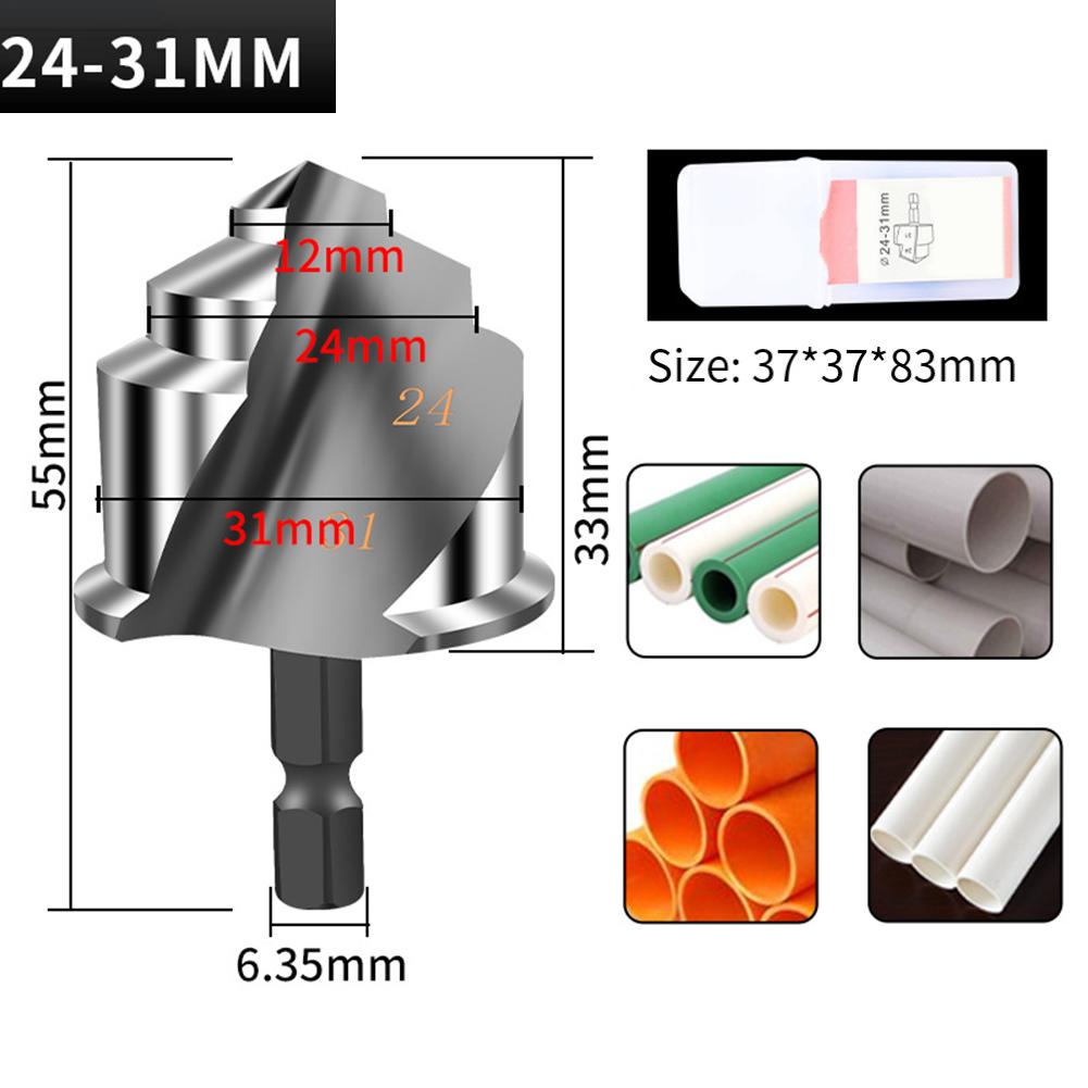 Wasserrohr Aufweitbohrer PPR Aufweitbohrer Sechskantschaft Lochöffner Stufenbohrer Elektriker Rohraufweitbohrer