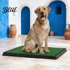 Washable Dog Pee Pad Artificial Grass Fake Turf Pet Potty with Tray Balcony 3-Layer Reusable Puppy Training Mat for Indoor Outdoor Use Small