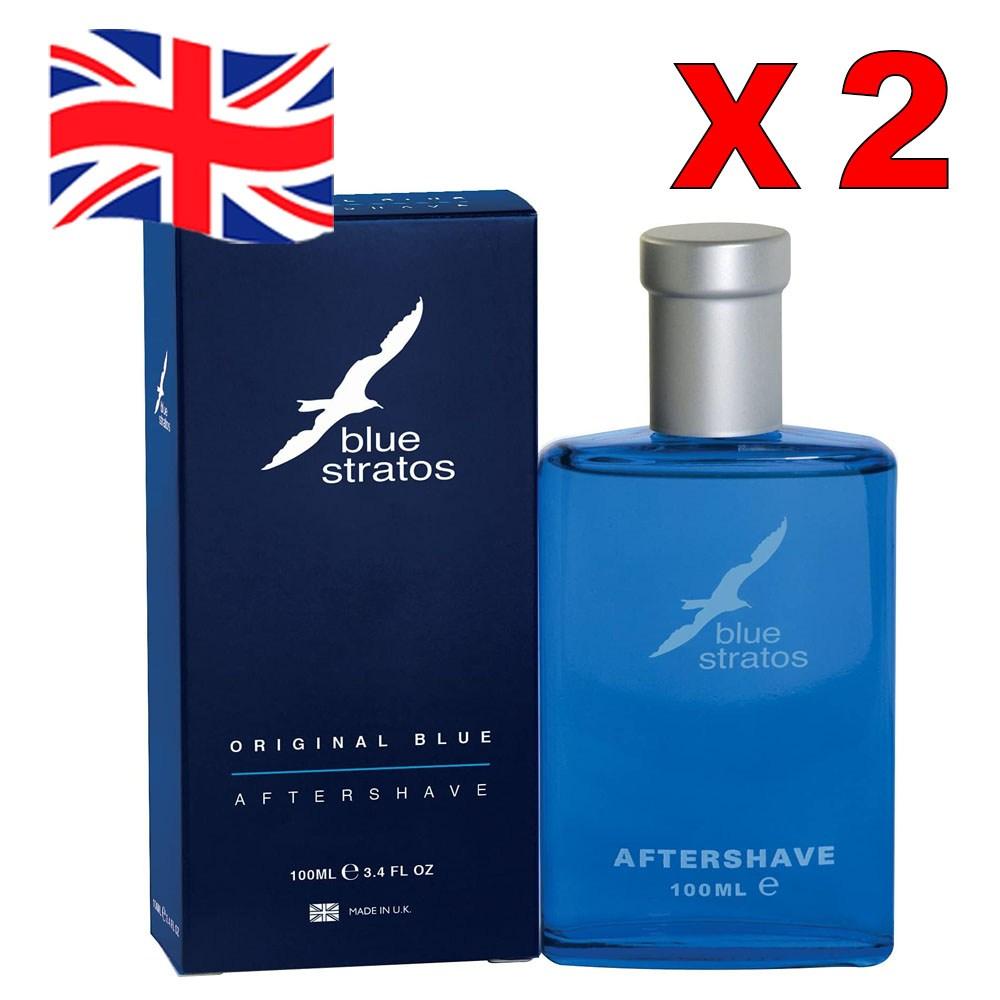 Blue Stratos Aftershave 100ml 2 pcs