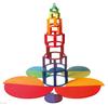 Grimm's Rainbow Semi-Circle Wooden Building Blocks, Educational Toy, Pretend Play Board, 18.5cm H x 37cm W x 0.8cm D (Largest Part)