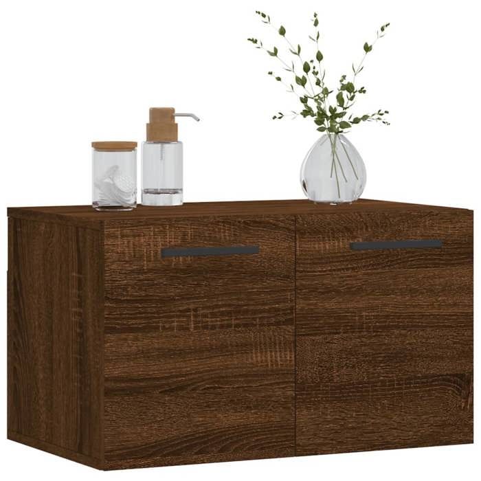 VidaXL Wall Cabinet Brown Oak 60x36.5x35 Cm Engineered Wood 830051