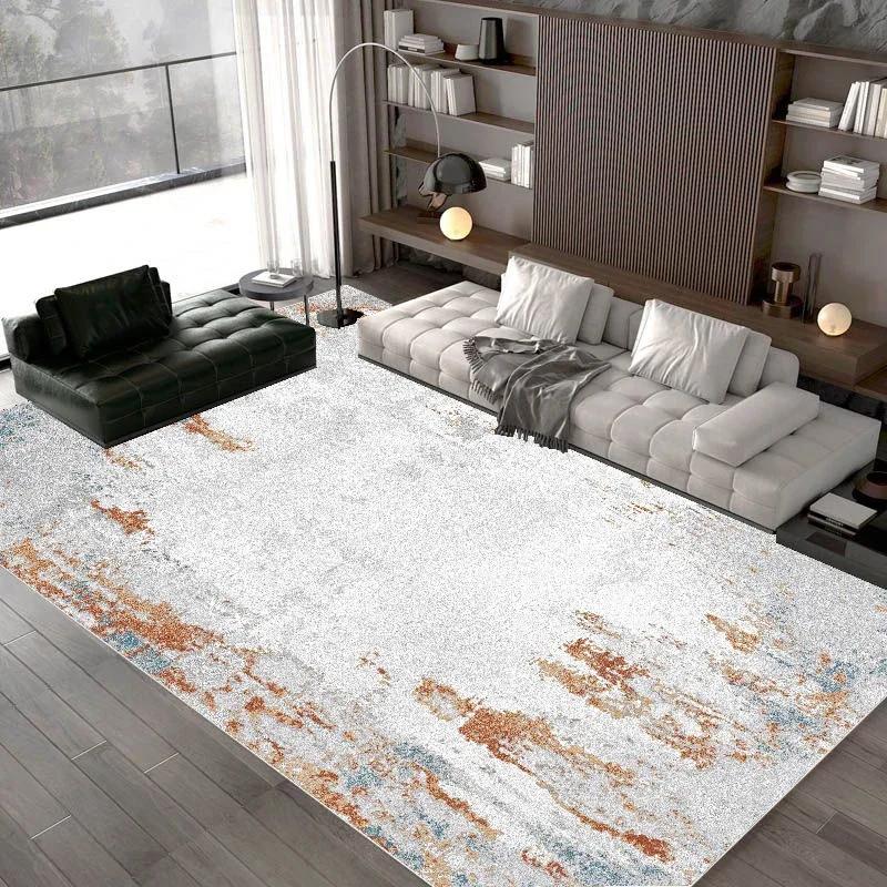 Modern Light Luxury Carpet for Living Room Decoration Bedroom Carpets Large Size Minimalism Rug Non-slip Children's Play Mat