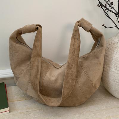 Niche Design Sense Croissant Single-shoulder Bag, Large Capacity, Laid-back Style, Crossbody Dumpling Bag