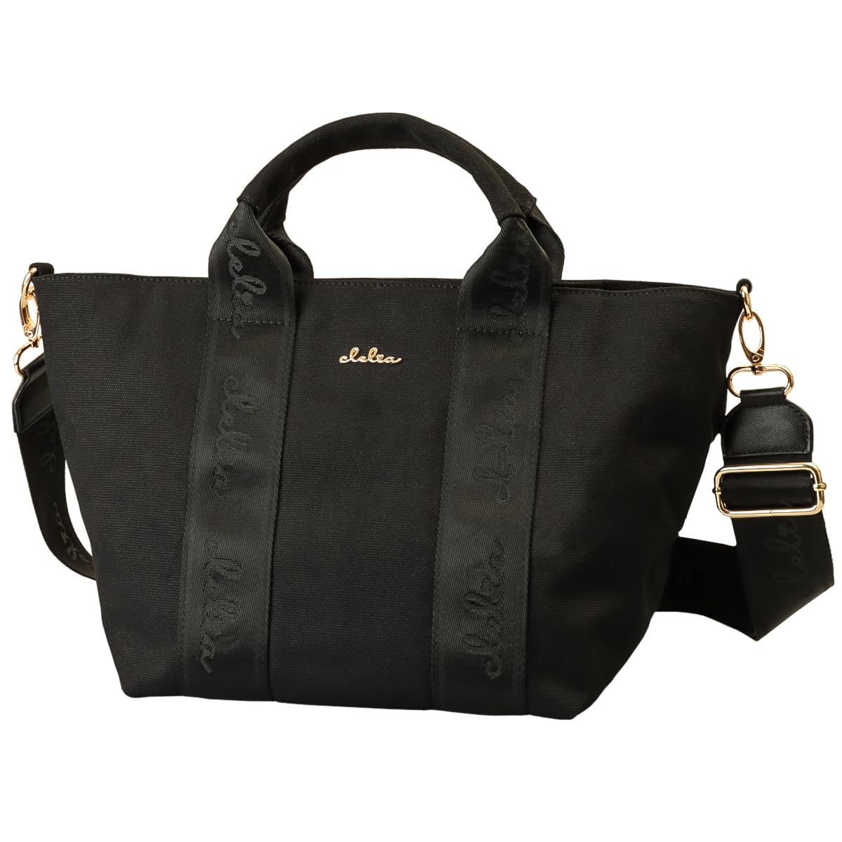 

Shoulder bag for Serena series [Clelia] women, canvas, crossbody, boat-shaped, 2-way, handbag, [CL-25021] (off black)