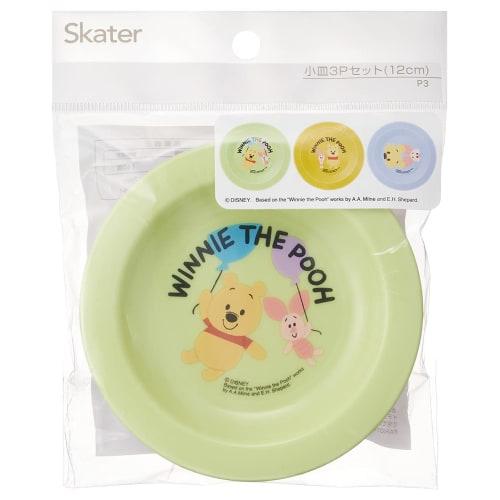 Skater Children's Small Plates, Set of 3, Disney Winnie the Pooh, 12cm, Made in Japan, PA-3