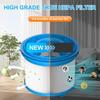 Plastic Filter Set Household Vacuum Spare Part Plastic Vacuum Filter Component Suitable for Household Dirt and Debris