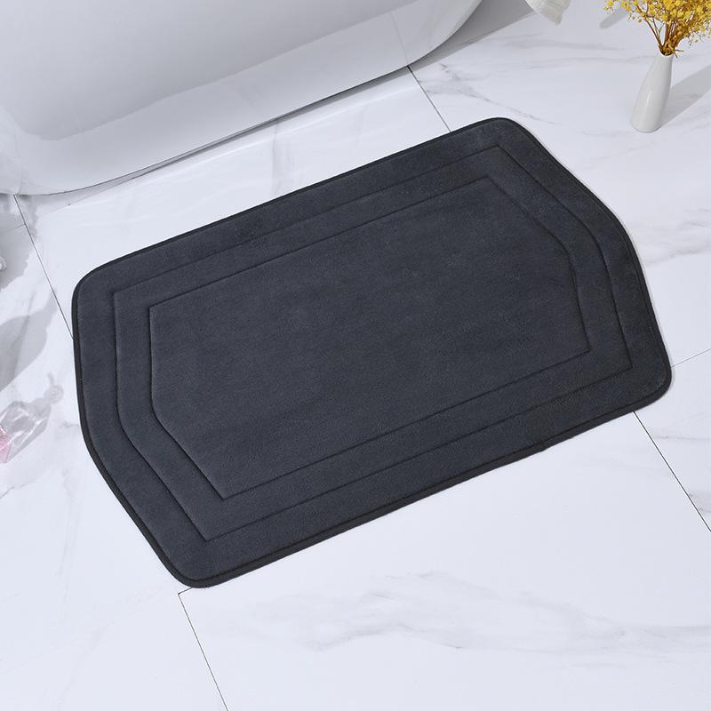 

Простой медленно отскакивающий впитывающий коврик с эффектом памяти для ванной комнаты, спальни, нескользящий коврик для пола, кухонный коврик для двери, домашний ковер 40x60cm