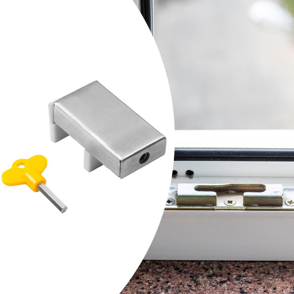 Sliding Window Lock Kids Windows Blocker Home Security, Professional, with Key Easy To Install