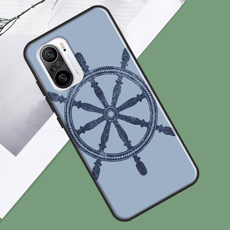 World Map Compass Nautical Case For Xiaomi 15 Ultra 13 14 13T 14T 15T Pro 17 Pro Max POCO X7 Pro F5 F6 X5 X6 F7 Cover