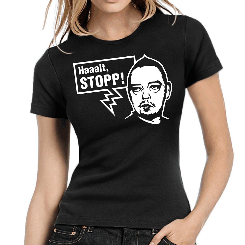 

Stop Andreas Cult Sayings Comedy Lady Fun Women Girlie T-Shirt XL