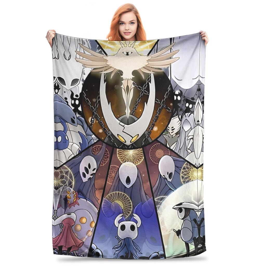 Hollow Knight Silksong Hornet Silksong Aiguille Chasseuse Couvertures Polaire Nouveauté Couvertures Chaudes pour Literie Salon Hiver