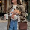 Women's European and American Style Lapel Single-Breasted Trench Coat - Workwear Inspired Fashion Jacket