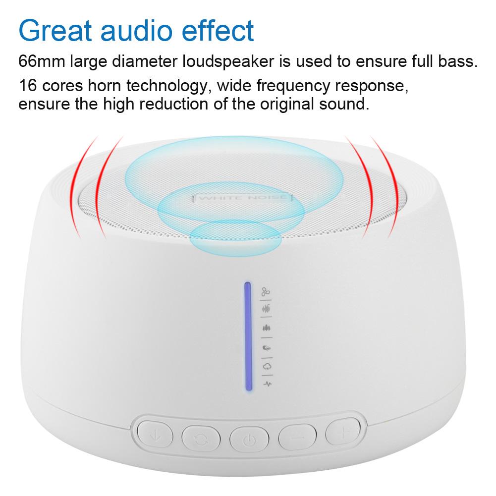 White Noise Machine Timing Music Sleep Aid Device Sound Relaxation Sleep Sound Machine