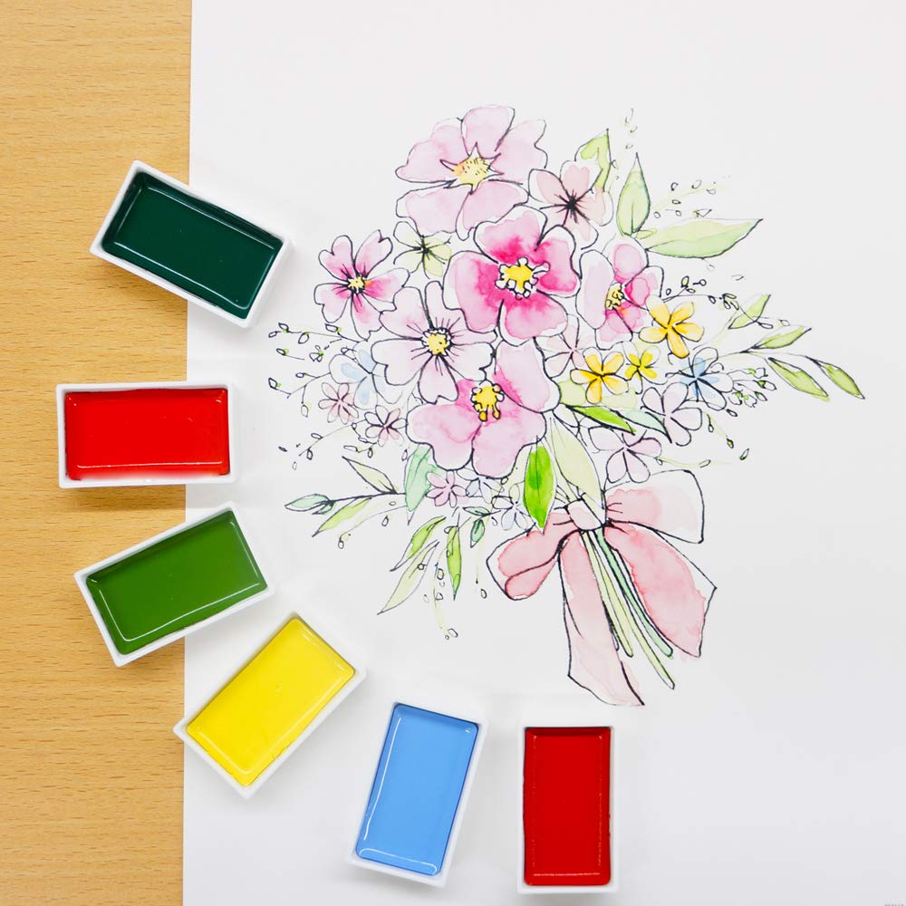 Kuretake Gansai Tanbi Paints, 24 Colors, MC20/24V