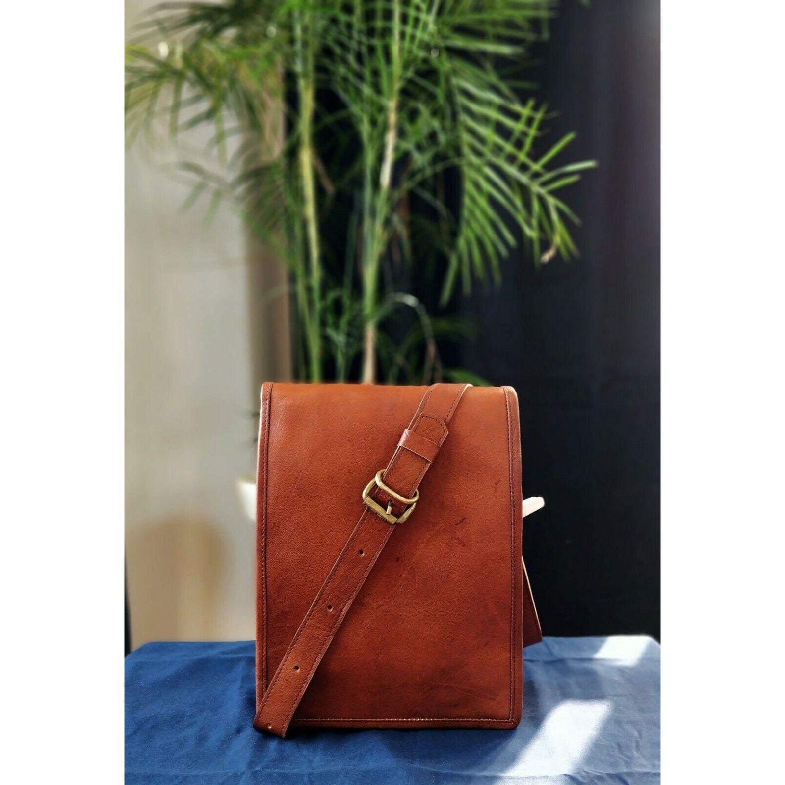 Винтажная сумка через плечо из козьей кожи ручной работы — фото 4