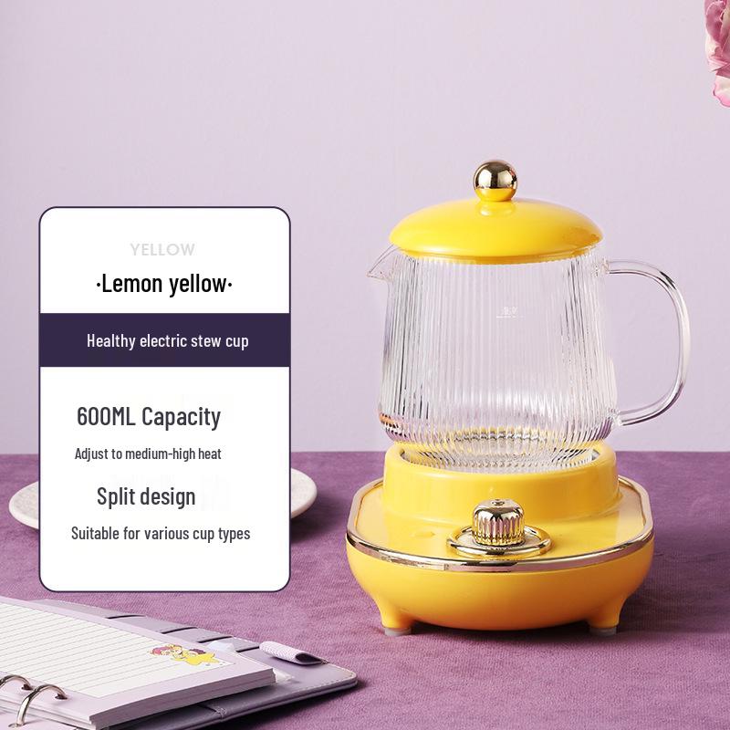 Electric Multifunctional Stew Cup & Kettle: Portable Boiling & Heating for Tea, Bird's Nest, and Health Drinks