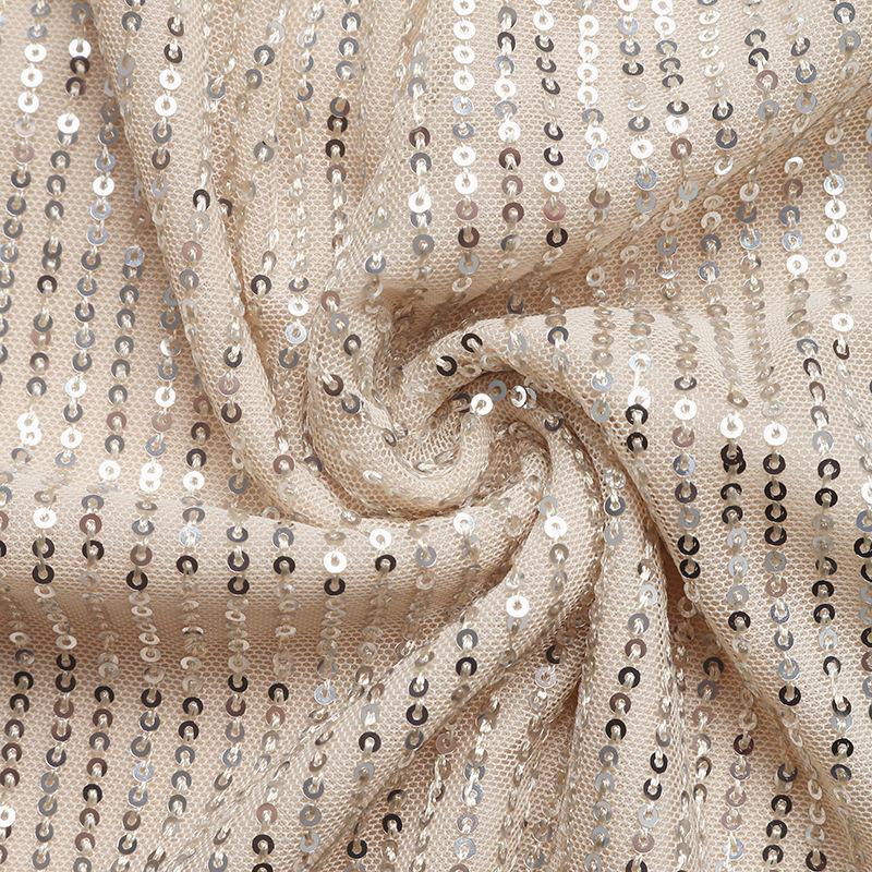 European Style 2025: Women's Elegant Sequin Party Shirt with Round Neck and Backless Design