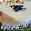 with Storage Belt Moisture-Proof Mat White Picnic Cloth High Quality Beach Mat Tent
