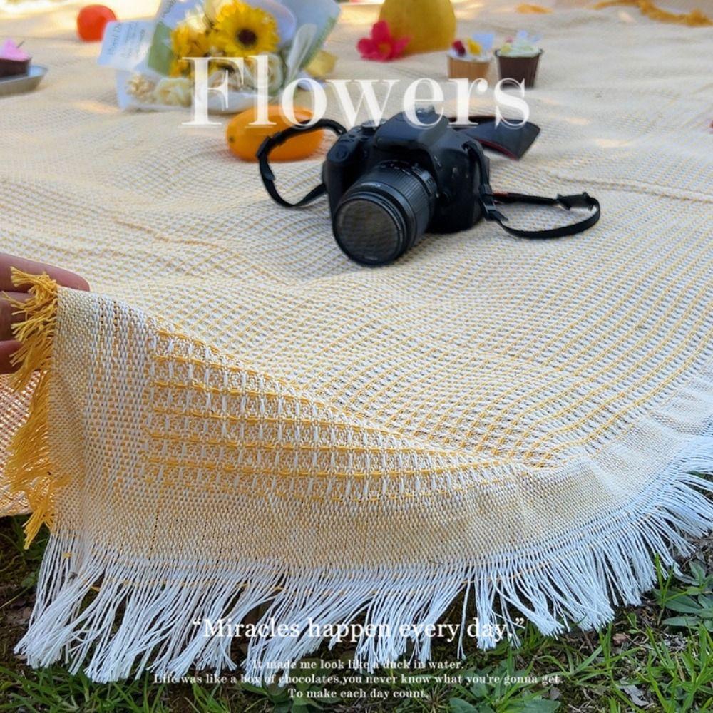 with Storage Belt Moisture-Proof Mat White Picnic Cloth High Quality Beach Mat Tent