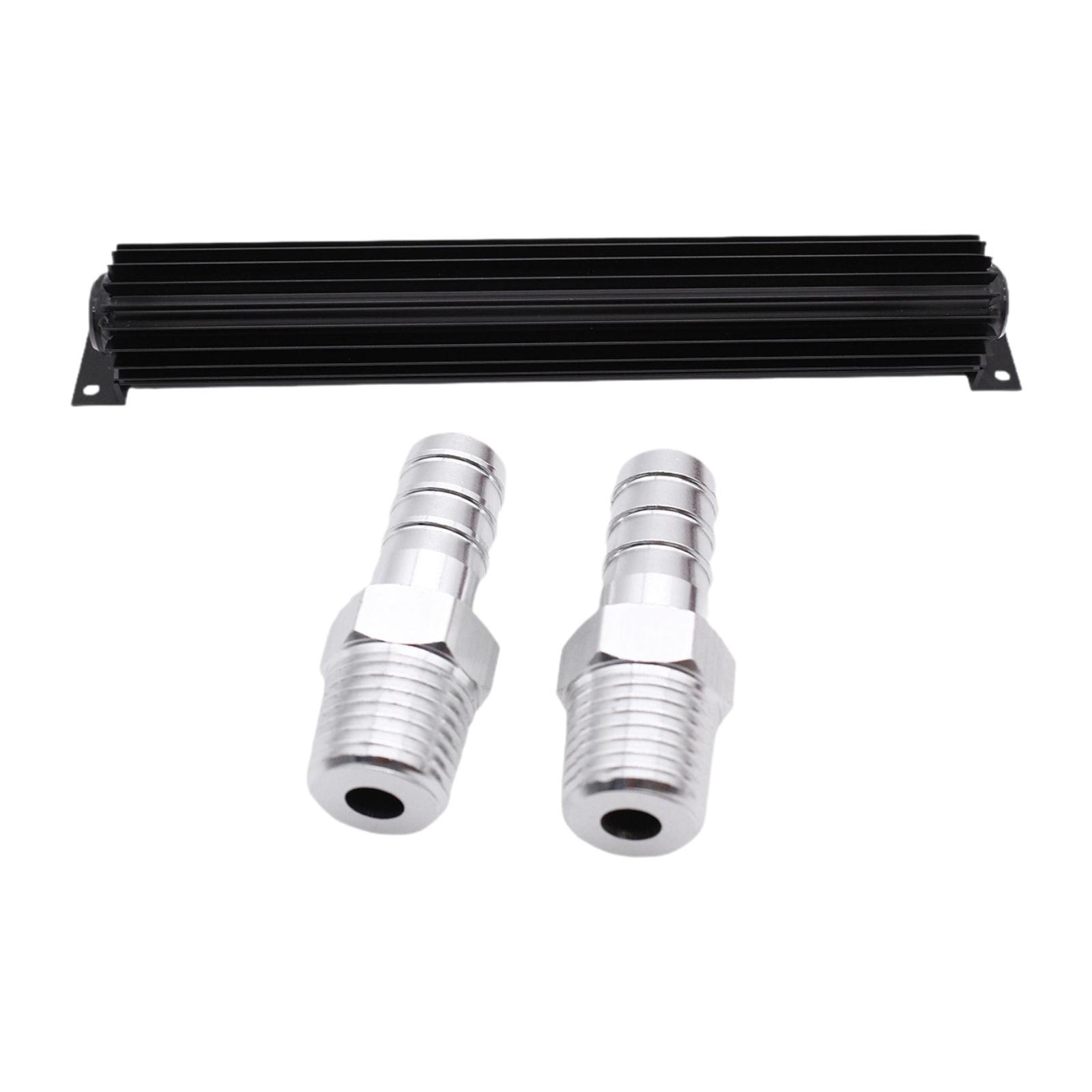 18 Transmission Two Channel Cooler, Two Pass Transmission Heat Sink, Universal Aluminum Tools for Auto Vehicle