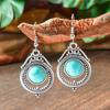 Personalized Vintage Blue Crystal Women's Earrings Generous Earrings